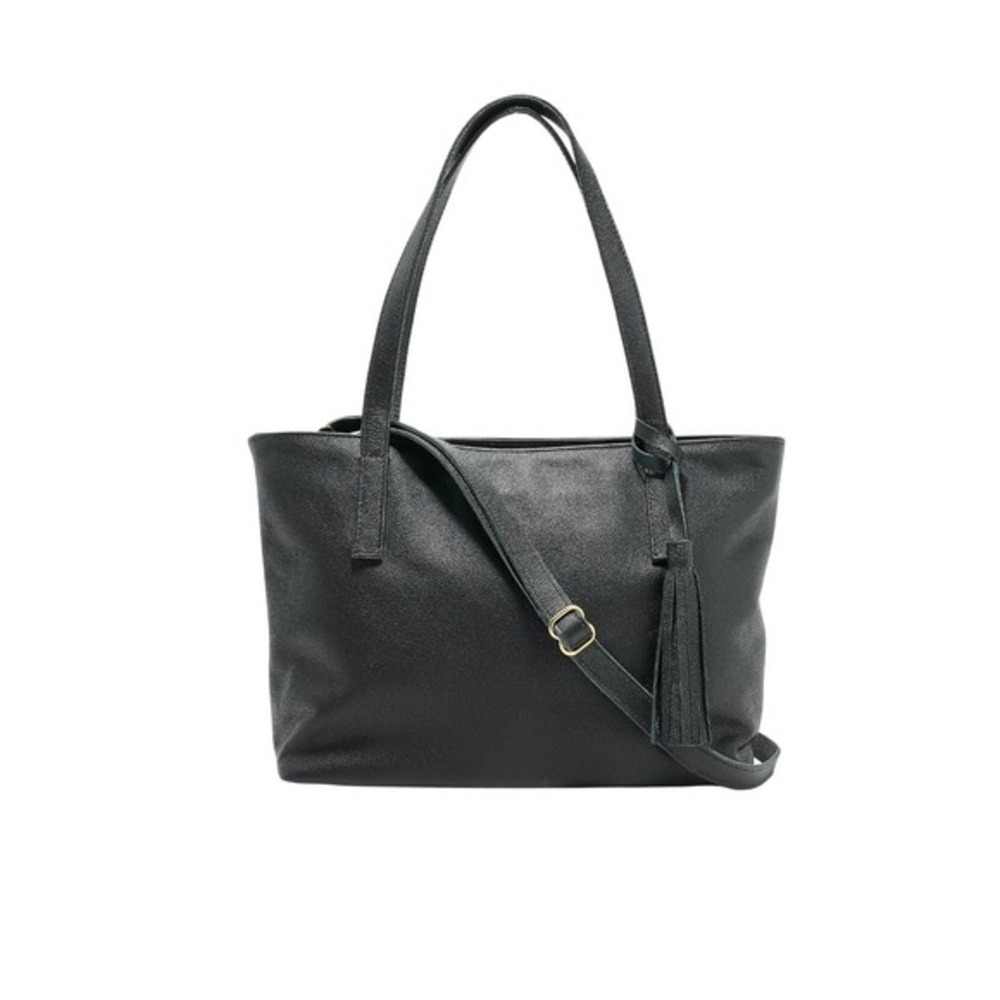 Parker Clay Limited Edition Eden Carryall Office Tote Bag‎ Black Milled Leather